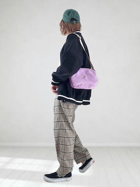 「LEPSIM（レプシィム）のアイテム（ブルゾン）」を使った、UMiSatoさん（レディース・163cm）の冬コーディネート