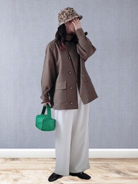 「MACKINTOSH PHILOSOPHY（ﾏｯｷﾝﾄｯｼｭ ﾌｨﾛｿﾌｨｰ）のアイテム（ブルゾン）」を使った、UMiSatoさん（レディース・163cm）の冬コーディネート