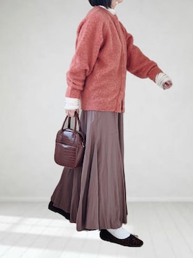 「yu-ka（ユーカ）のYU-KA : トリプルラインリング（リング）」を使った、UMiSatoさん（レディース・163cm）の秋コーディネート