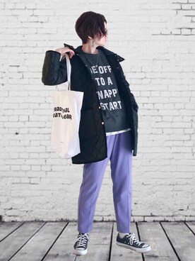 「アイテム（ウィッグ）」を使った、UMiSatoさん（レディース・163cm）の秋コーディネート