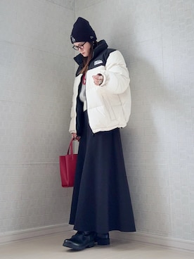 「シンプルコーデ」｜UMiSatoさん（レディース・163cm）の冬コーディネート