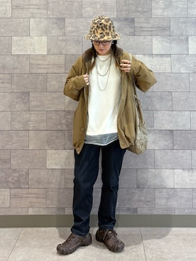 「Onitsuka Tiger（オニツカタイガー）のアイテム」を使った、UMiSatoさん（レディース・163cm）の春コーディネート