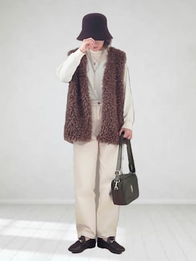 UMiSatoさん（レディース・163cm）の冬コーディネート