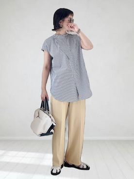 「PotioR（ポティオール）のアイテム」を使った、UMiSatoさん（レディース・163cm）の夏コーディネート