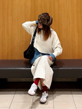 「LEPSIM（レプシィム）のアイテム」を使った、UMiSatoさん（レディース・163cm）の秋コーディネート