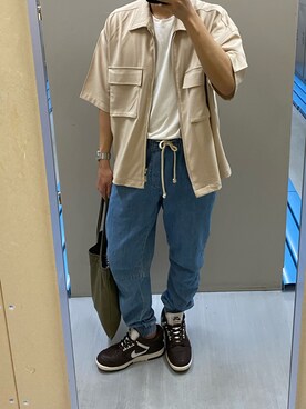 Zara ザラ のデニムパンツを使ったメンズ人気ファッションコーディネート Wear