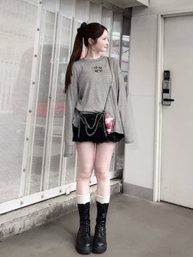 「Heather（ヘザー）のアイテム」を使った、mayu さん（レディース・155cm）の秋コーディネート