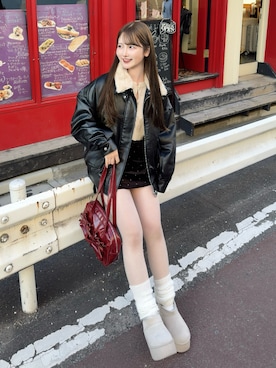 「GRL（グレイル）のアイテム」を使った、mayu さん（骨格ウェーブ・レディース・155cm）の秋コーディネート