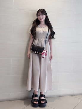 「BURBERRY（バーバリー）のアイテム」を使った、mayu さん（レディース・155cm）の夏コーディネート