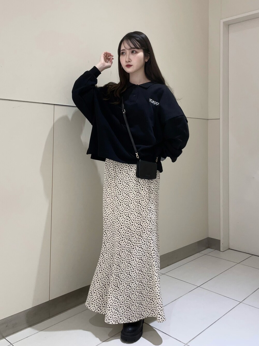 KappaxHeatherポロスウェット 270382を使った人気ファッション