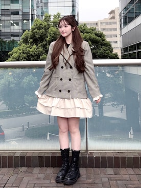 「F i.n.t（フィント）のアイテム」を使った、mayu さん（レディース・155cm）の夏コーディネート