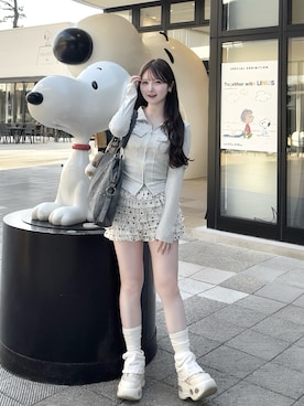 「3.3 Field Trip （3.3フィールドトリップ）のアイテム」を使った、mayu さん（レディース・155cm）の春コーディネート