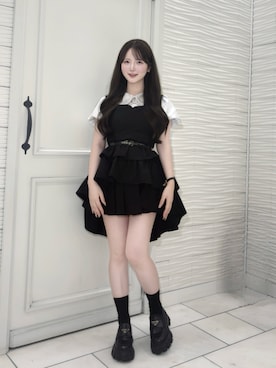 「miu miu（ミュウミュウ）のアイテム」を使った、mayu さん（レディース・155cm）の夏コーディネート
