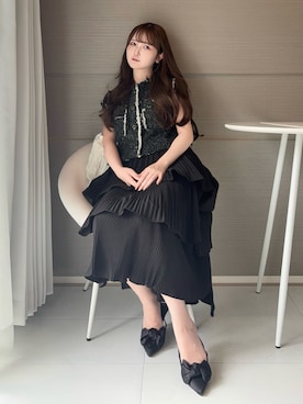 「アイテム（パンプス）」を使った、mayu さん（レディース・155cm）の秋コーディネート
