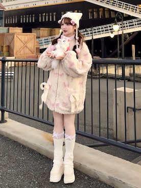 「アイテム（ブルゾン）」を使った、mayu さん（レディース・155cm）の秋コーディネート