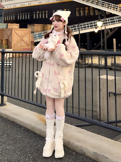 セール】Fluffy Tulip Boa Blouson（ブルゾン）｜merry jenny（メリー