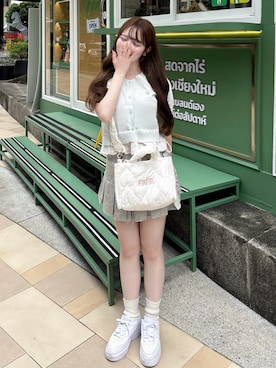 「厚底スニーカー」｜mayu さん（レディース・155cm）の秋コーディネート