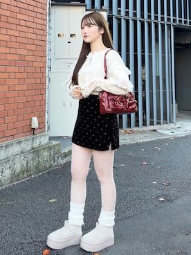 「ニット/セーター」｜mayu さん（レディース・155cm）の冬コーディネート