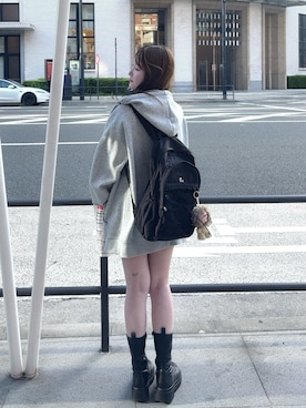 「Heather（ヘザー）のアイテム」を使った、mayu さん（レディース・155cm）の春コーディネート