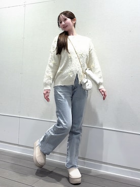 「PHILLY（フィリー）のアイテム（トップス）」を使った、mayu さん（レディース・155cm）の春コーディネート