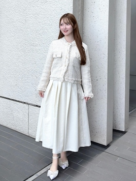 「アイテム（パンプス）」を使った、mayu さん（レディース・155cm）の春コーディネート