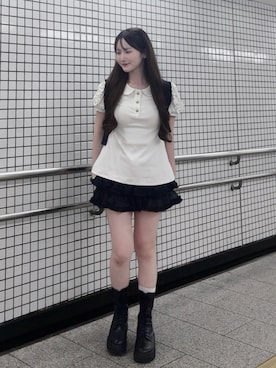 「Heather（ヘザー）のアイテム」を使った、mayu さん（レディース・155cm）の秋コーディネート
