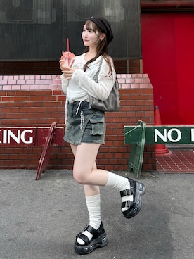 「アイテム（その他）」を使った、mayu さん（レディース・155cm）の夏コーディネート