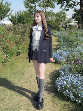 「TITTY&CO.（ティティーアンドコー）のアイテム」を使った、mayu さん（レディース・155cm）の春コーディネート