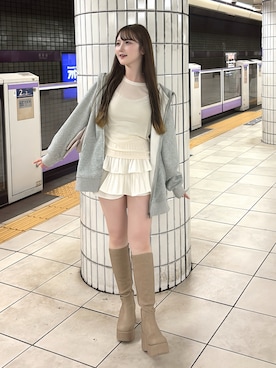 「one after another NICE CLAUP（ワンアフターアナザーナイスクラップ）のアイテム」を使った、mayu さん（レディース・155cm）の秋コーディネート