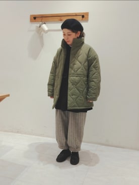 「Samansa Mos2（サマンサ モスモス）のアイテム（その他アウター）」を使った、Yukiko Katoさん（レディース・158cm）の冬コーディネート
