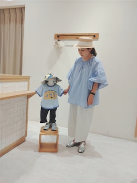 「Samansa Mos2 Lagom（サマンサモスモスラーゴム）のアイテム」を使った、Yukiko Katoさん（レディース・158cm）の夏コーディネート