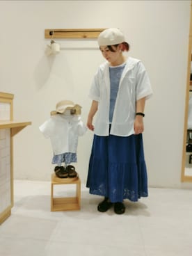 「サマンサ モスモス(Samansa Mos2)」｜Yukiko Katoさん（レディース・158cm）の夏コーディネート