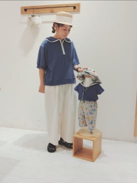 「Samansa Mos2 Lagom（サマンサモスモスラーゴム）のアイテム」を使った、Yukiko Katoさん（レディース・158cm）の夏コーディネート