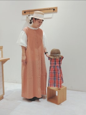 「Samansa Mos2 Lagom（サマンサモスモスラーゴム）のアイテム」を使った、Yukiko Katoさん（レディース・158cm）の夏コーディネート