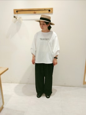 「Samansa Mos2（サマンサ モスモス）のアイテム（パンツ）」を使った、Yukiko Katoさん（レディース・158cm）の春コーディネート