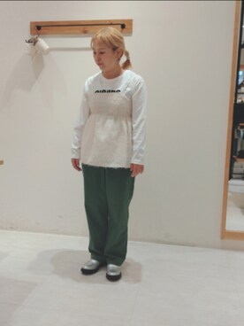 「アイテム（ドレスシューズ、シルバー系）」を使った、Yukiko Katoさん（レディース・158cm）の夏コーディネート