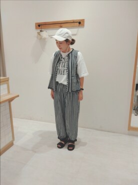 Yukiko Katoさん（レディース・158cm）の夏コーディネート