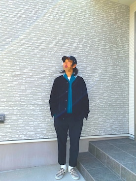 「UNIVERSAL OVERALL（ユニバーサルオーバーオール）のアイテム」を使った、キャップさん（メンズ・167cm）の冬コーディネート