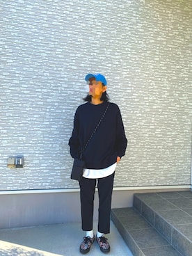 キャップさん(メンズ・167cm)の冬コーディネート