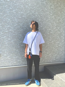 「H&M（エイチ・アンド・エム）のアイテム（トップス）」を使った、キャップさん（メンズ・167cm）の秋コーディネート