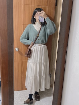 𝕞𝕚𝕔𝕒𝕒𝕒 🇹🇼さん（レディース・162cm）の冬コーディネート