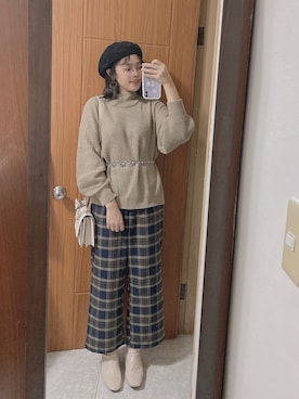 𝕞𝕚𝕔𝕒𝕒𝕒 🇹🇼さん（レディース・162cm）の冬コーディネート