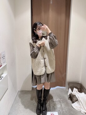 𝕞𝕚𝕔𝕒𝕒𝕒 🇹🇼さん（レディース・162cm）の冬コーディネート