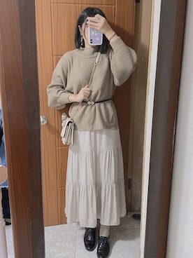 「earth music&ecology（アースミュージックアンドエコロジー）のアイテム」を使った、𝕞𝕚𝕔𝕒𝕒𝕒 🇹🇼さん（レディース・162cm）の秋コーディネート