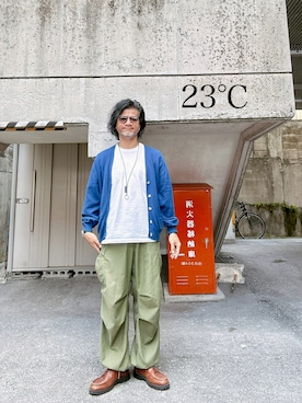 「ITTI（イッチ）のアイテム」を使った、almost blueさん（メンズ・176cm）の冬コーディネート