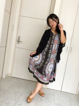 「アイテム（ワンピース/ドレス）」を使った、こちょこちょキョウコさん（レディース・151cm・40代）の秋コーディネート