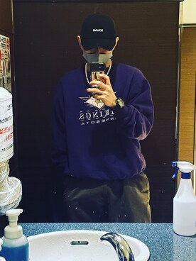 黒の大学生 リョウさんのコーディネート