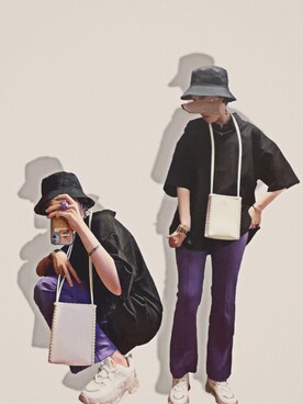 「LOOPのアイテム」を使った、理翔 / rishangさん（レディース・154cm）の夏コーディネート