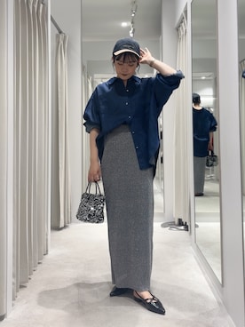 「アイテム（スカート）」を使った、ナギサさん（レディース・160cm・20代）の秋コーディネート