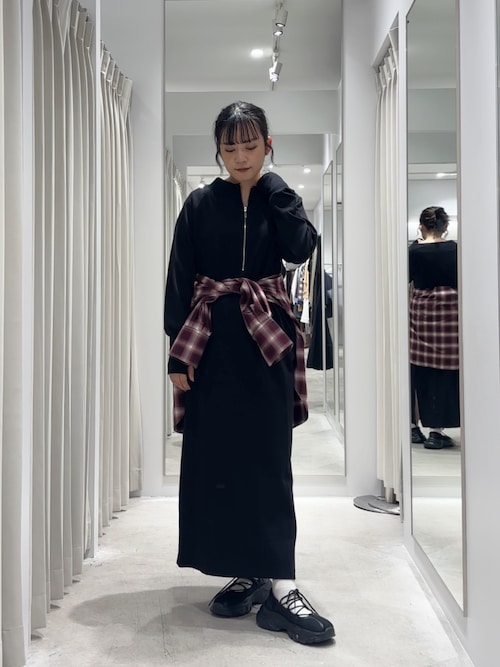 セール】オフショルハーフジップワンピース（ワンピース）｜SENSE OF